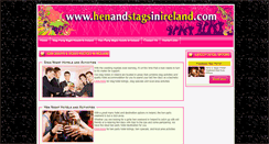 Desktop Screenshot of henandstagsinireland.com