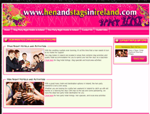 Tablet Screenshot of henandstagsinireland.com